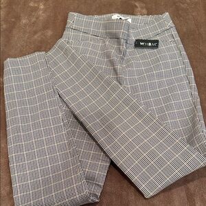 White House Black Market Houndstooth Trousers